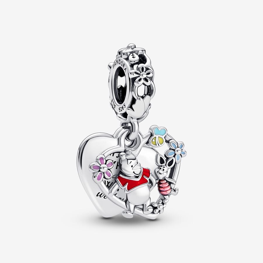 Pandora Disney Winnie the Pooh & Piglet Double Dangle Charm