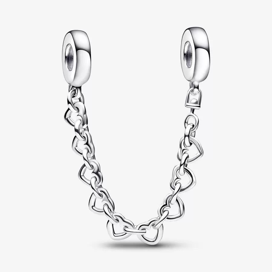 Pandora Linked Hearts Safety Chain