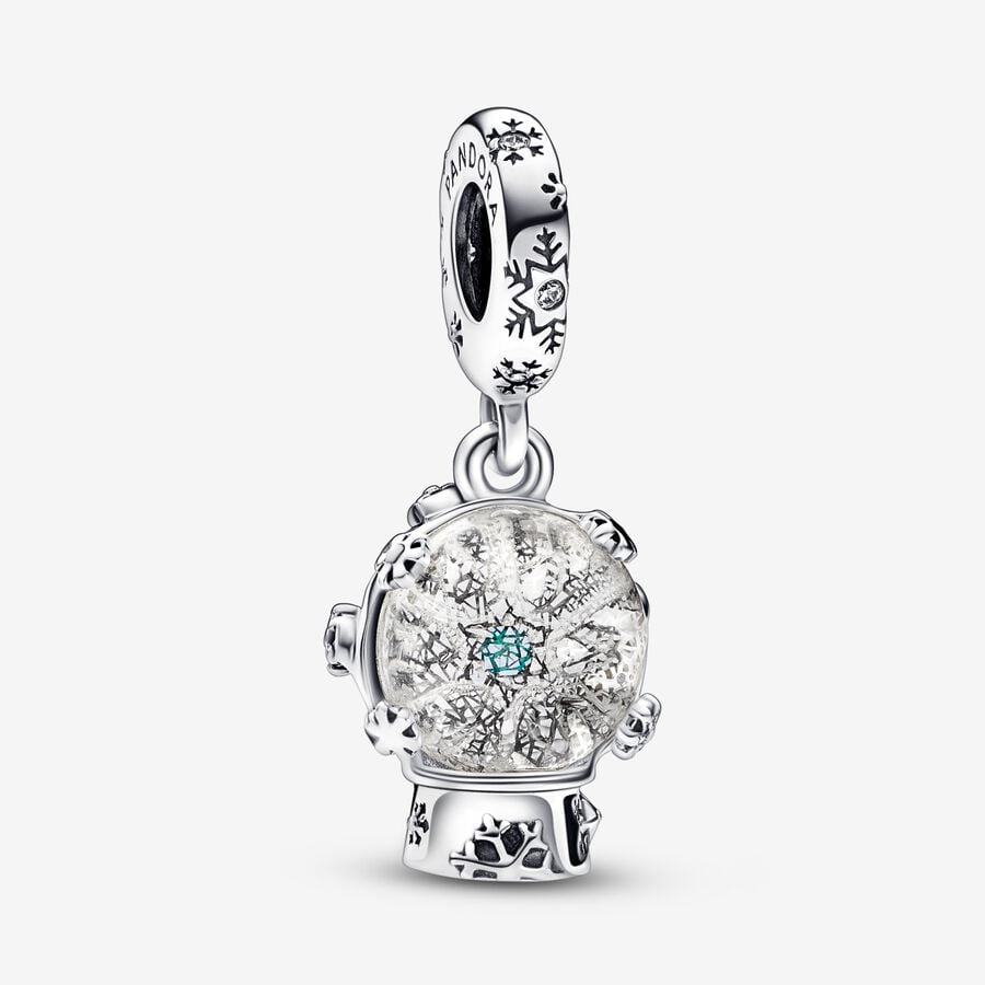 PANDORA Snowflake Snowglobe Dangle Charm