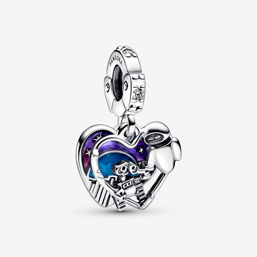 Pandora Disney Pixar Wall-E & Eve Glow-in-the-dark Dangle Charm