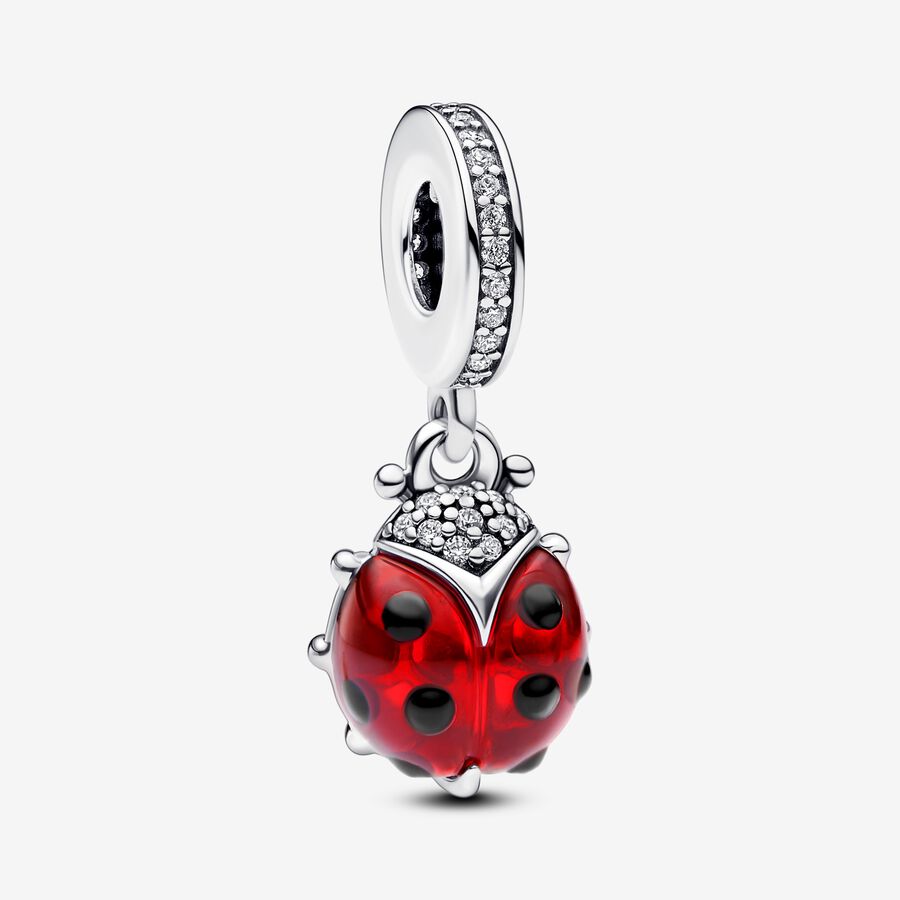 Pandora Red Ladybird Dangle Charm