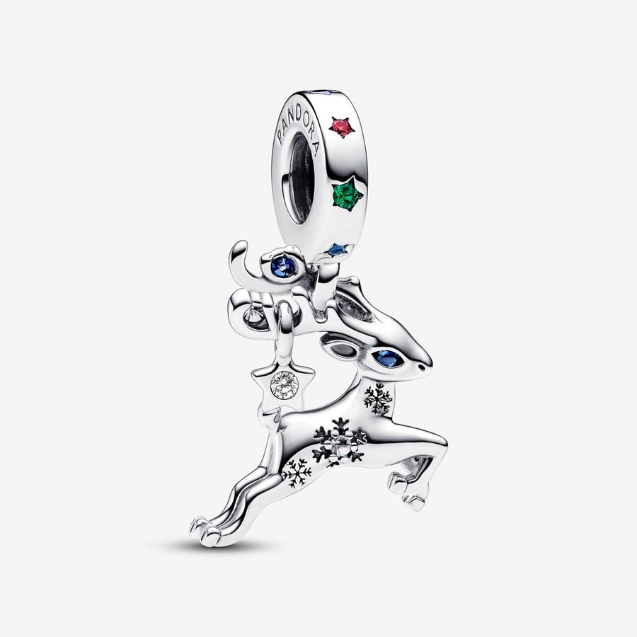 Pandora Magical Christmas Reindeer Dangle Charm