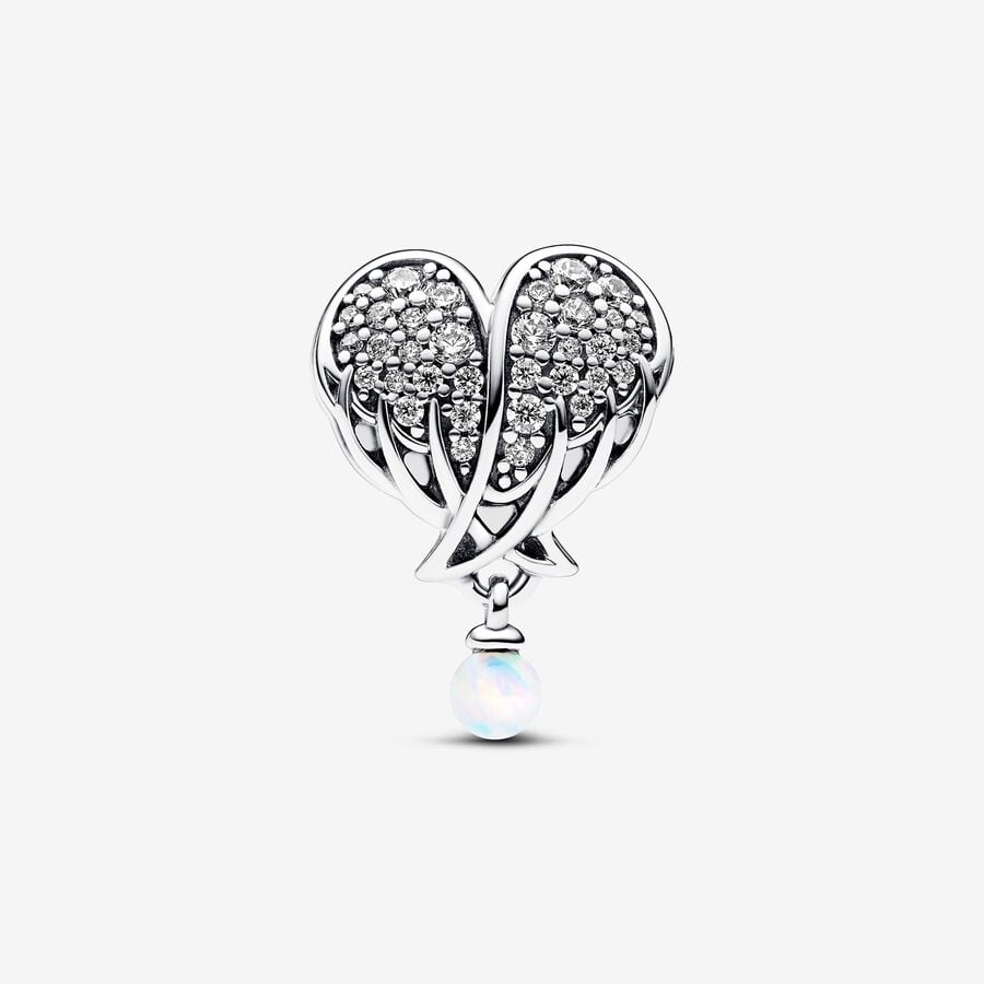 Pandora Sparkling Angel Wings & Heart Charm