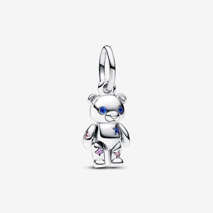 Pandora Movable Teddy Bear Dangle Charm