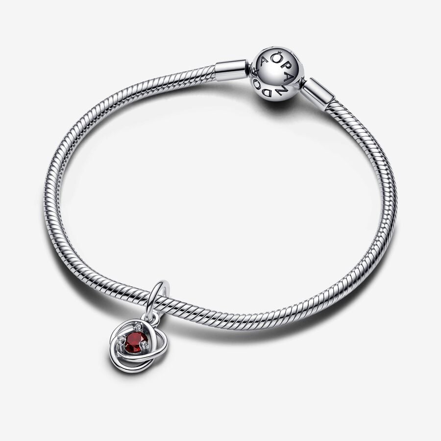 
                      
                        Pandora January Red Eternity Circle Dangle Charm
                      
                    