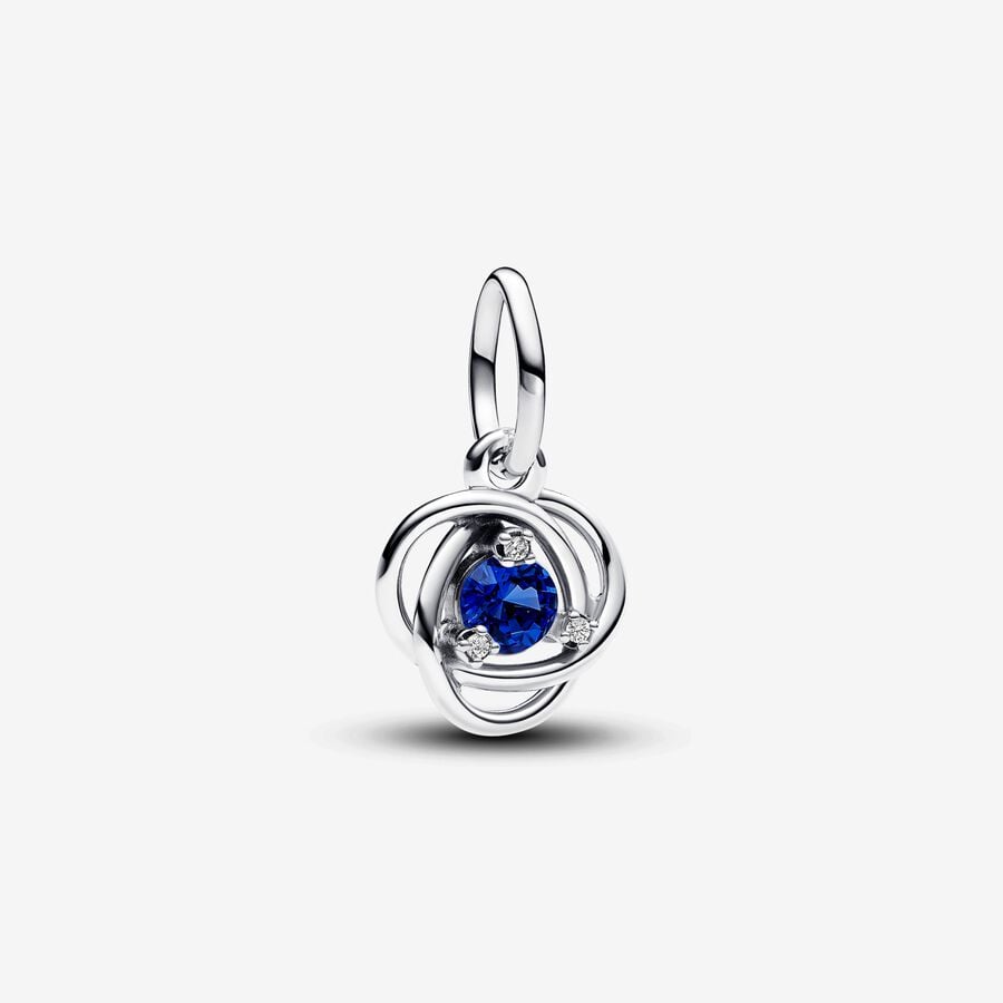 Pandora September Blue Eternity Circle Dangle Charm