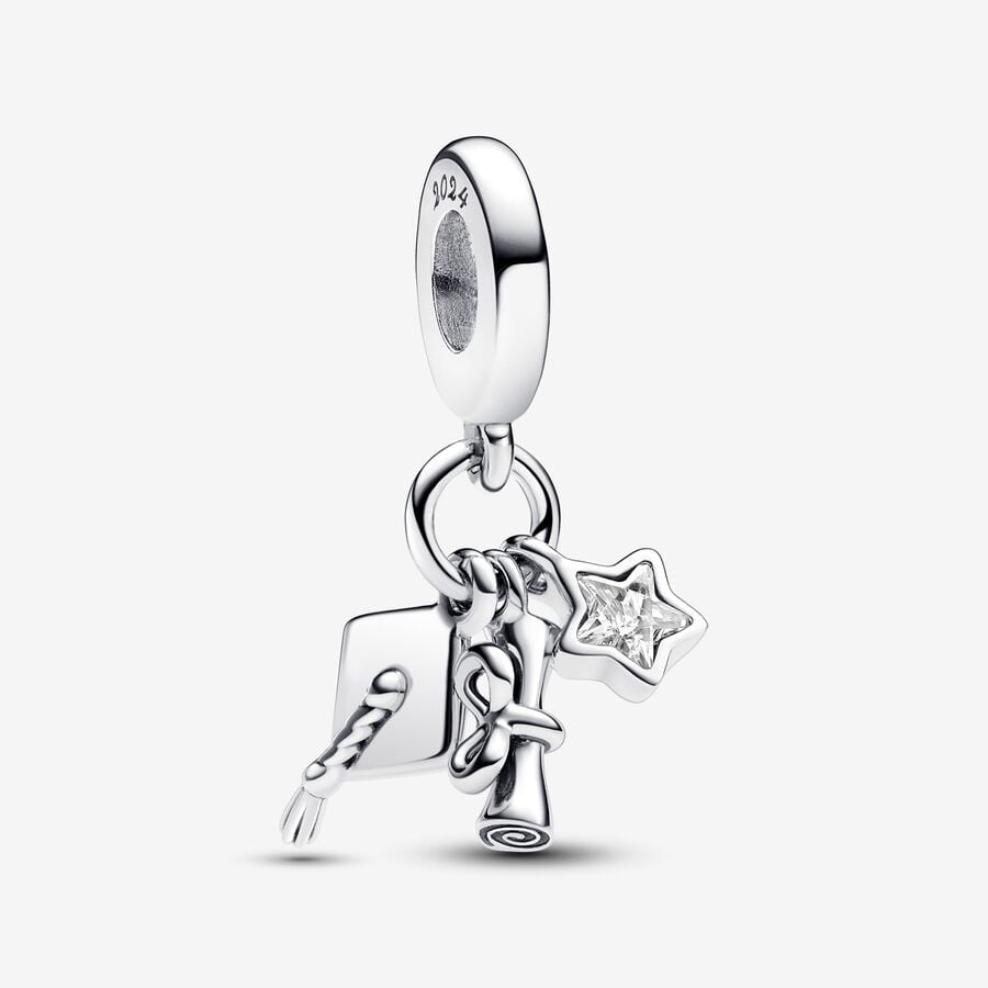 Pandora 2024 Graduation Triple Dangle Charm