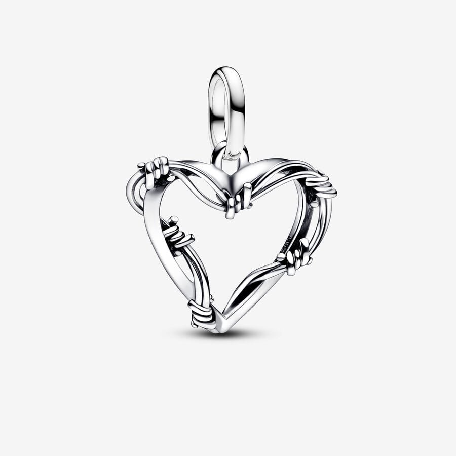 Pandora ME Wire Heart Medallion Charm