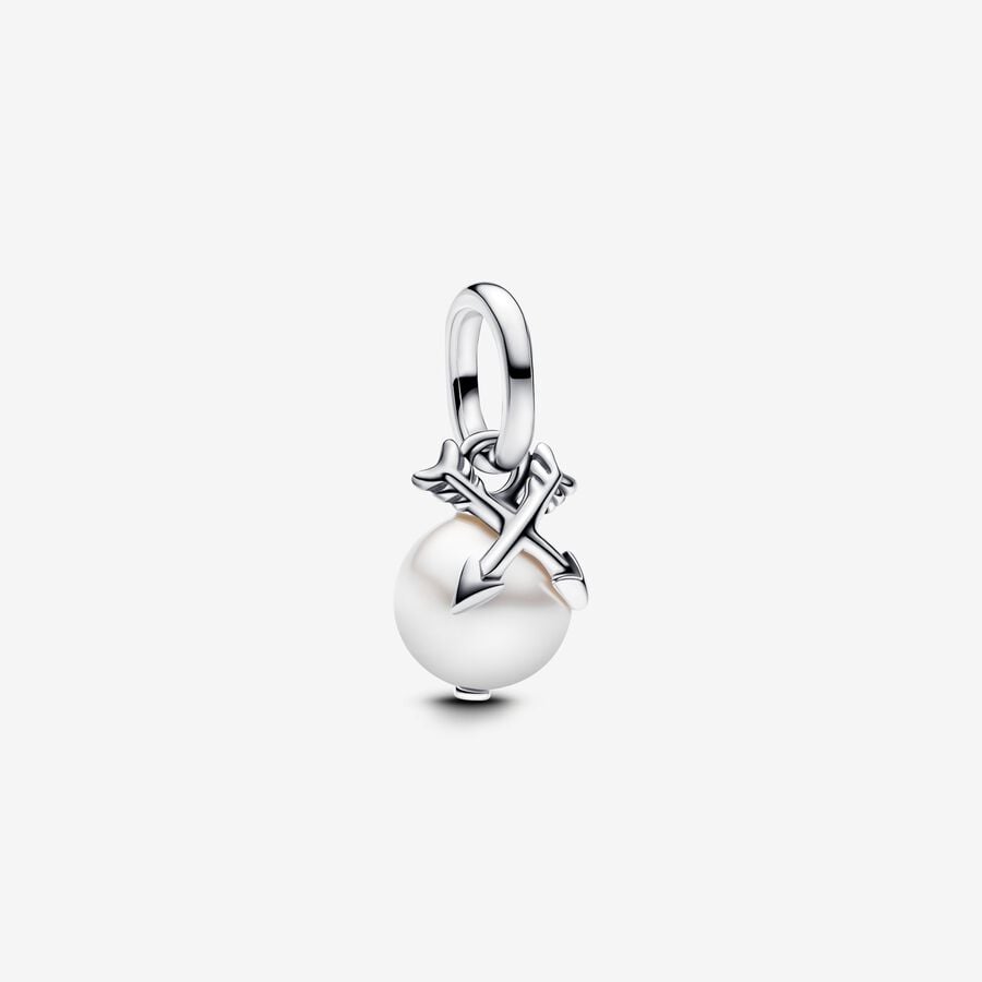 Pandora Pearl & Arrows Mini Dangle Charm