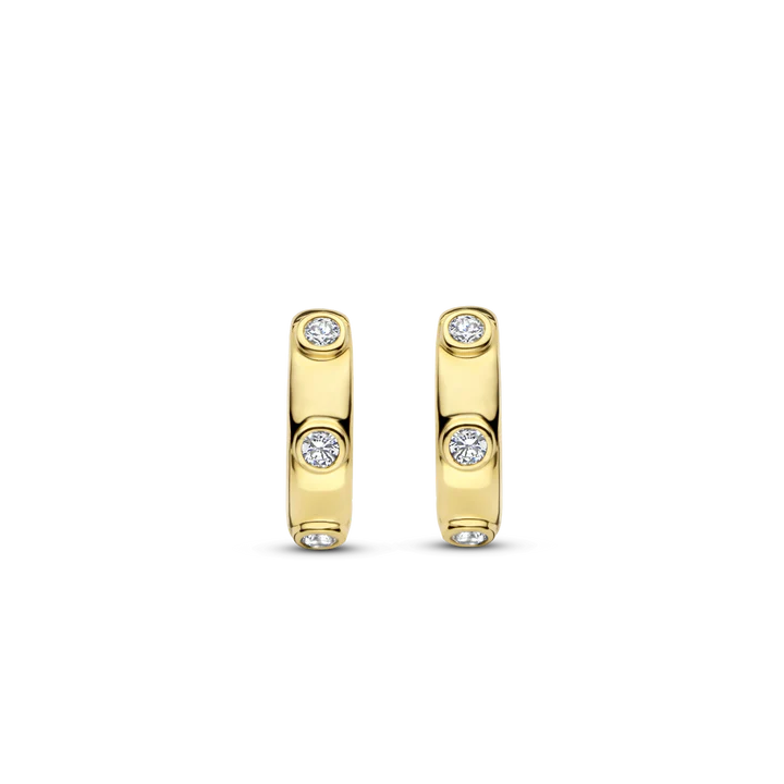 
                      
                        TI SENTO Gold Tone Huggie Hoops - 7953ZY
                      
                    