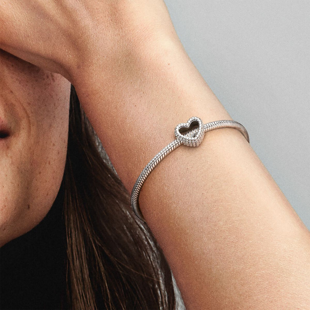 
                      
                        Pandora Beaded Open Heart Charm
                      
                    