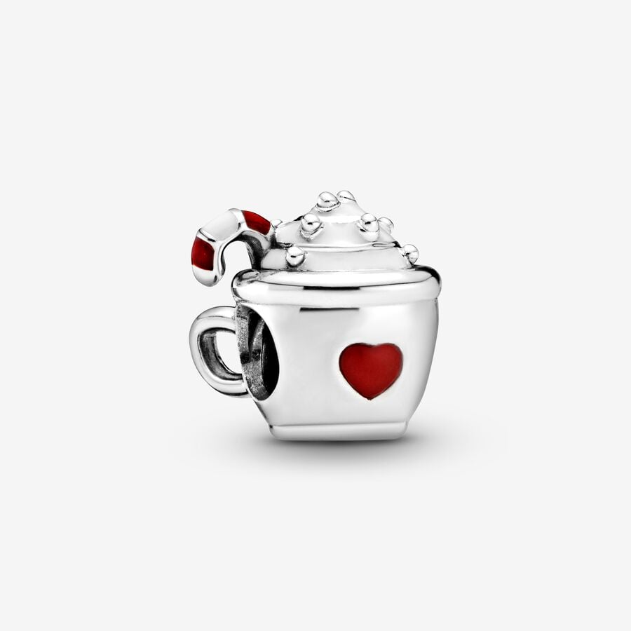 Pandora Cocoa & Candy Cane Charm