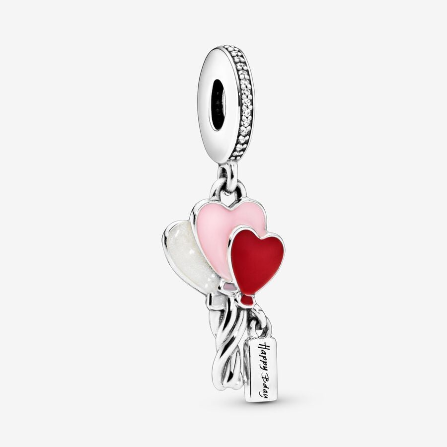 Pandora Happy Bday Balloon Dangle Charm