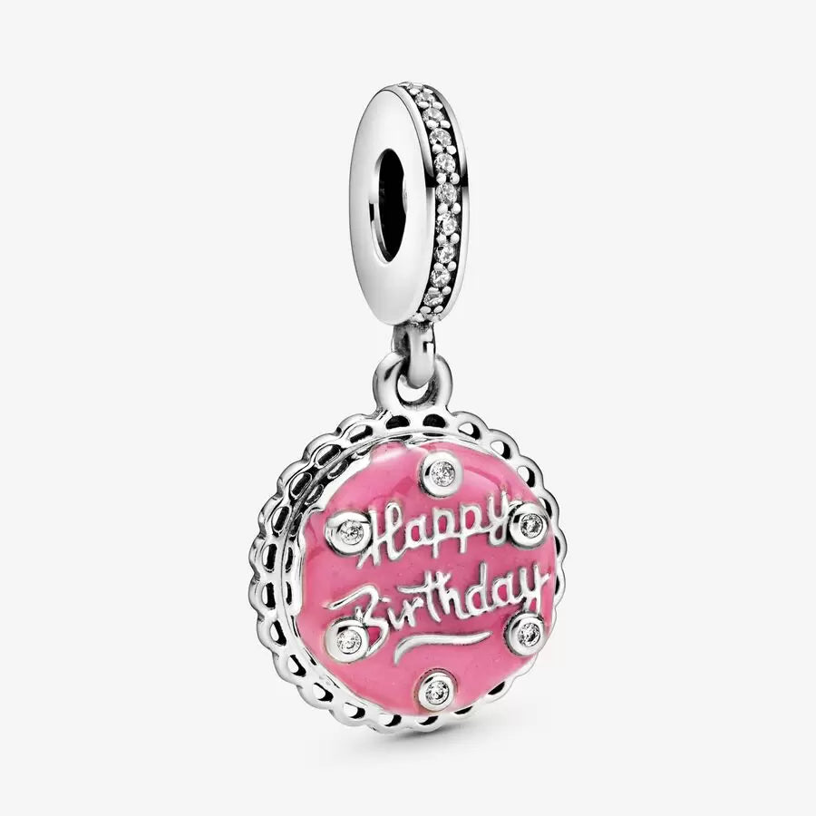 Pandora Pink Birthday Cake Dangle Charm