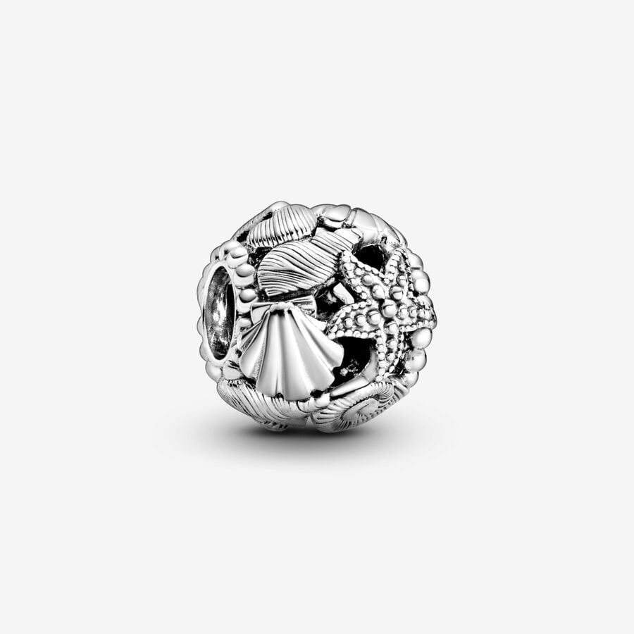 Pandora Openwork Starfish, Shells & Hearts Charm