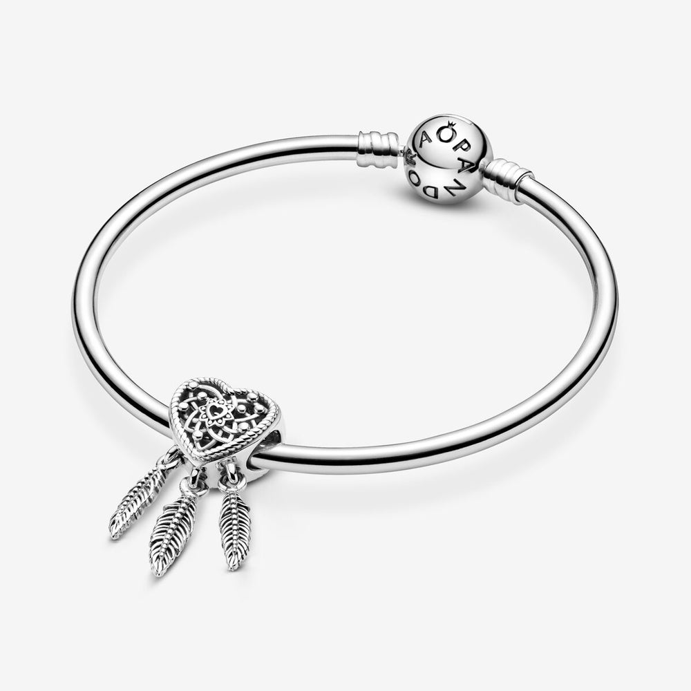 
                      
                        Pandora Openwork Heart & Three Feathers Dreamcatcher Charm
                      
                    