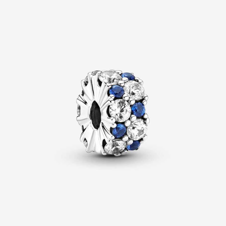 Pandora Clear & Blue Sparkling Clip Charm