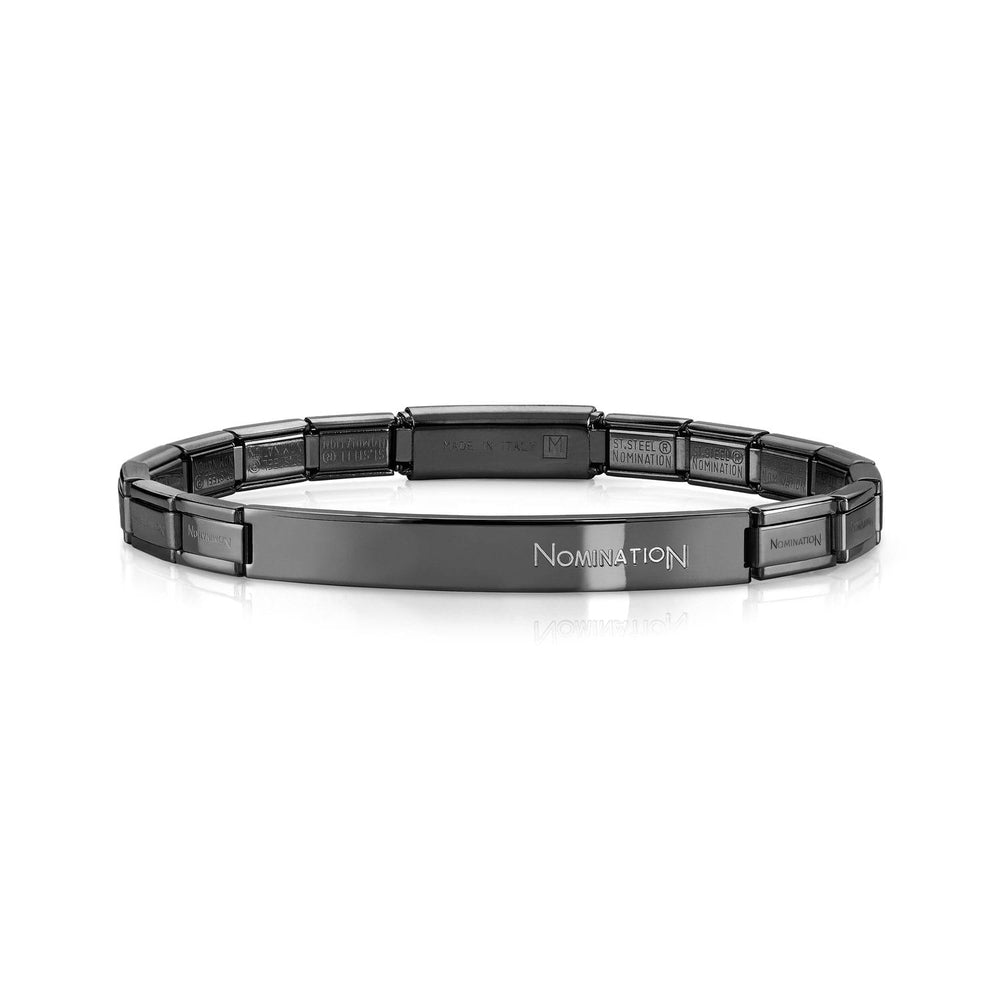 Nomination Trendsetter Gunmetal Plated ID Bracelet