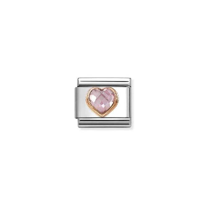 Nomination Classic Link CZ Heart Pink