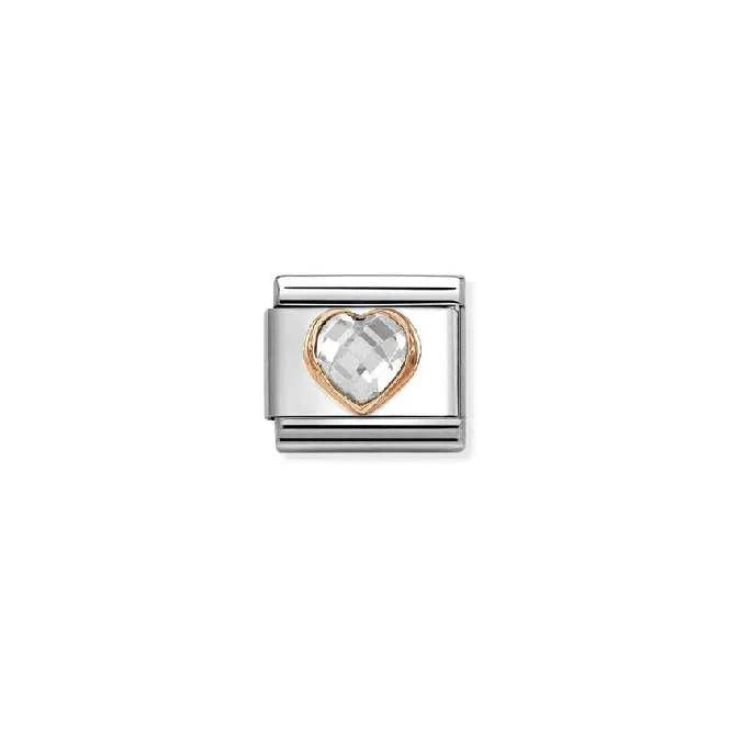 Nomination Classic Link CZ Heart