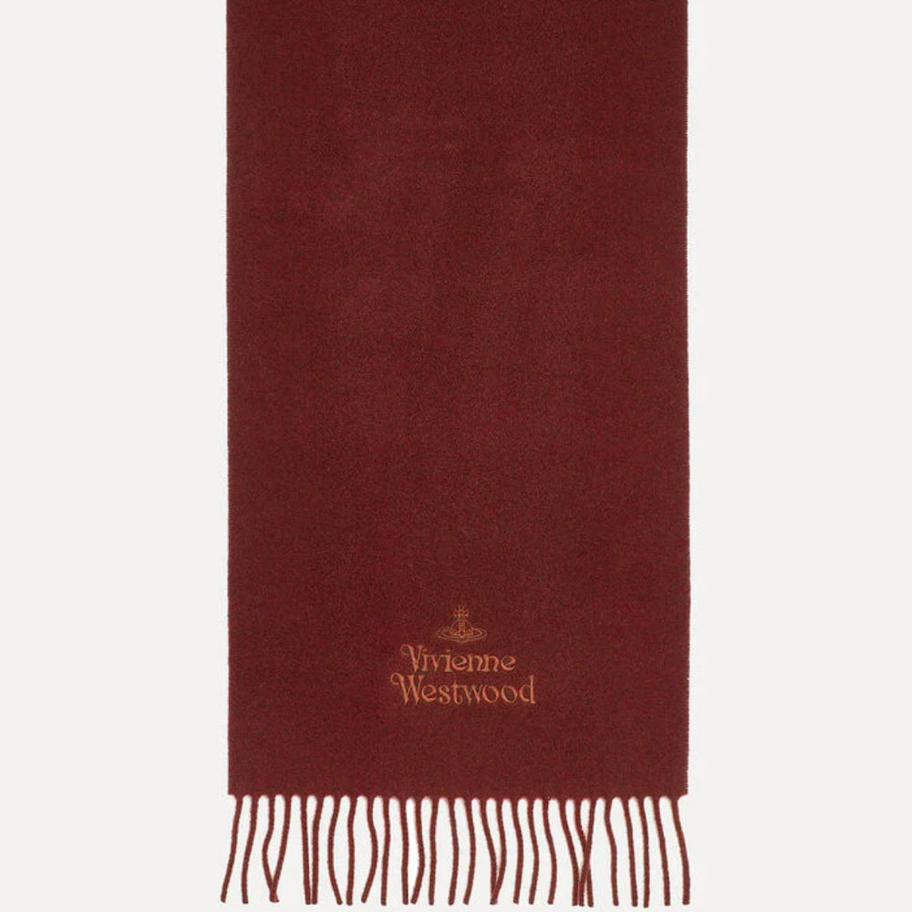 
                      
                        Vivienne Westwood Brand Embroidered Fringed Trim- Terracotta
                      
                    