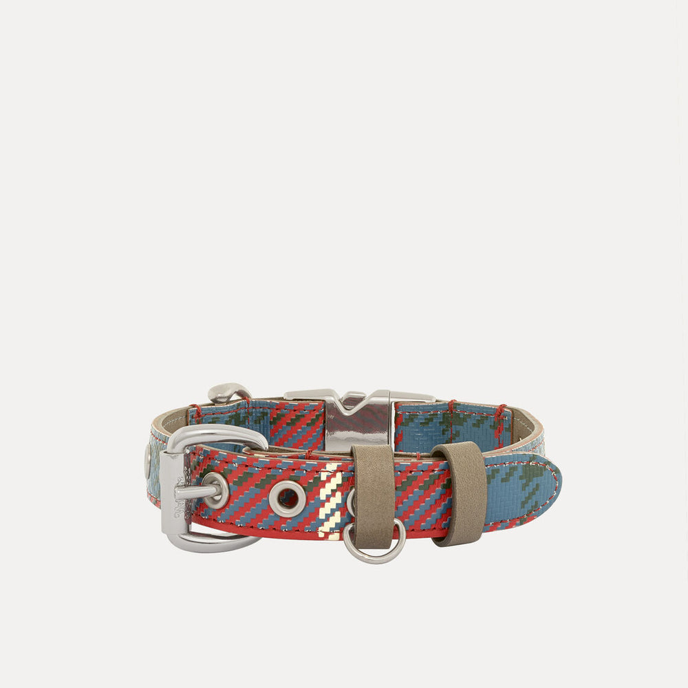 Vivienne Westwood Red Tartan Dog Collar