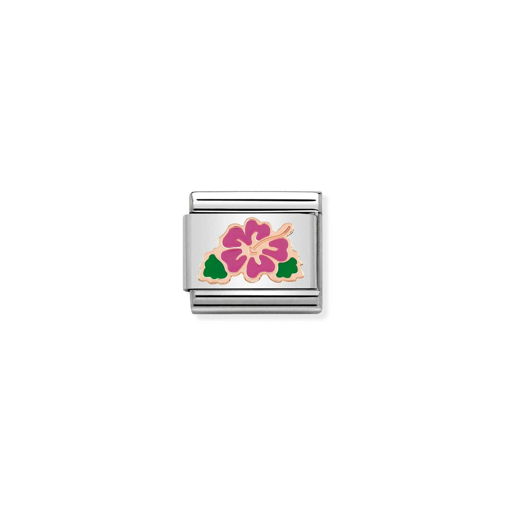 Nomination Classic Link Fuchsia Ibiscus