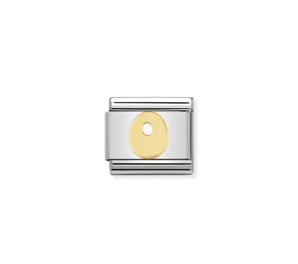 Nomination Classic Link with Letter 'O' in Yellow Gold Tone 030101/15