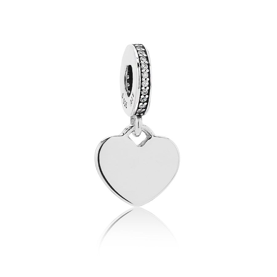 Pandora Heart Engraving Dangle Charm