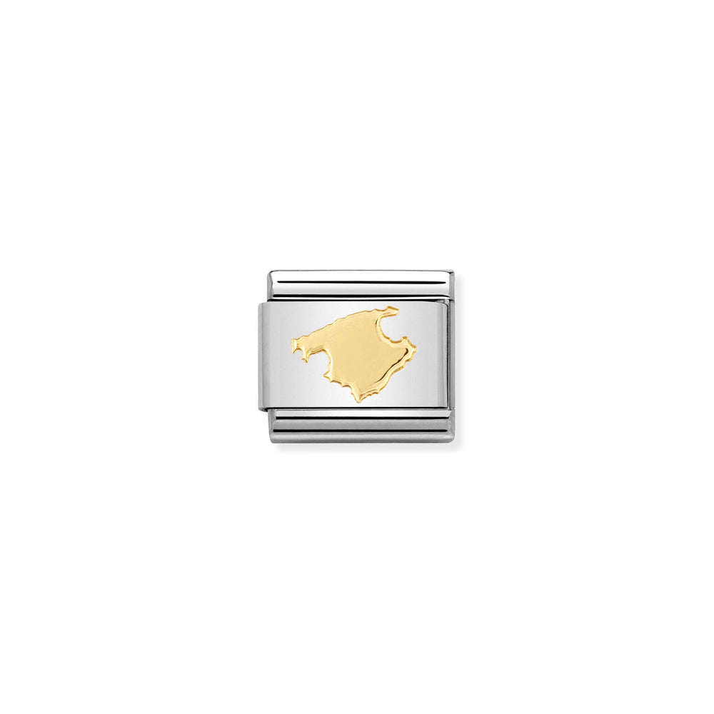 Nomination Classic Link with Mallorca Island in Yellow Gold Tone