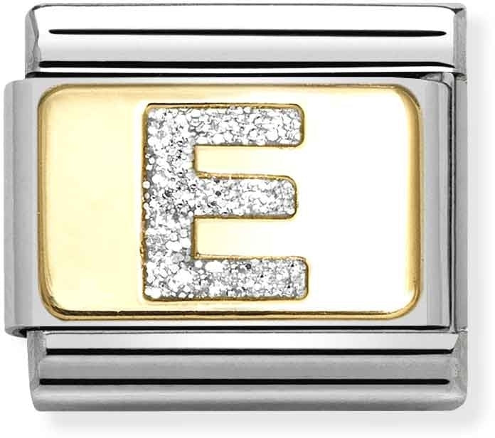Nomination Gold Glitter E Charm