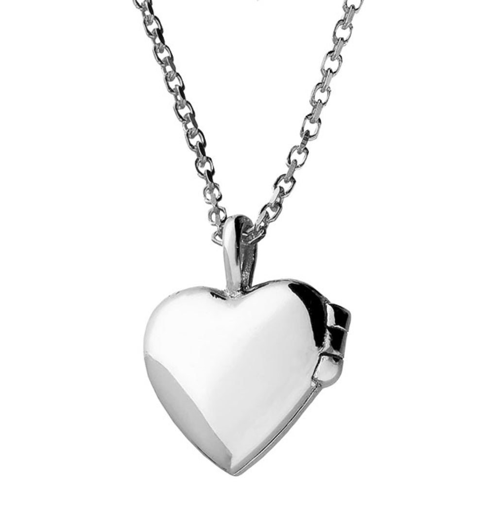 Coe & Co Sterling Silver Heart Locket Necklace – Coe & Co. Stores