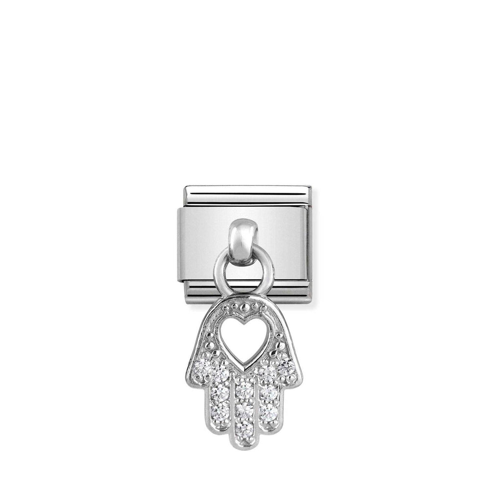 Nomination Classic Link with CZ Hand Of Fatima Charm
