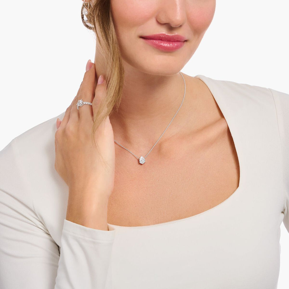 
                      
                        Thomas Sabo TearDrop White CZ Necklace
                      
                    