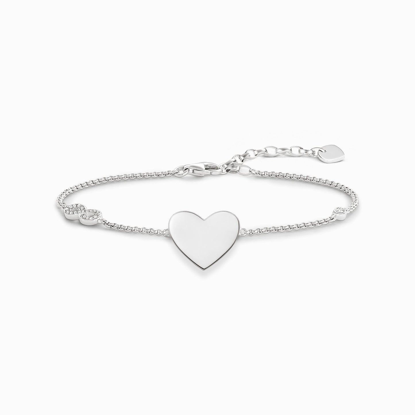 Thomas Sabo Silver Heart With Infinity Bracelet