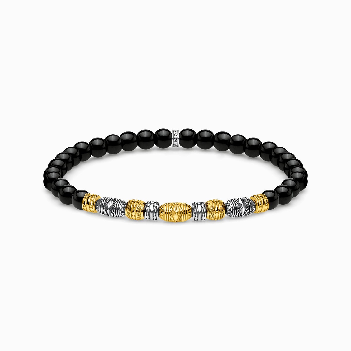 Thomas Sabo Black Two-Tone Lucky Charm Bracelet