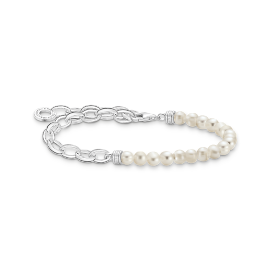 Thomas Sabo Charm Bracelet with White Pearls