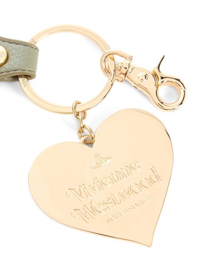 
                      
                        Vivienne Westwood Mirror Heart Orb Keyring Gold & Sage Green
                      
                    