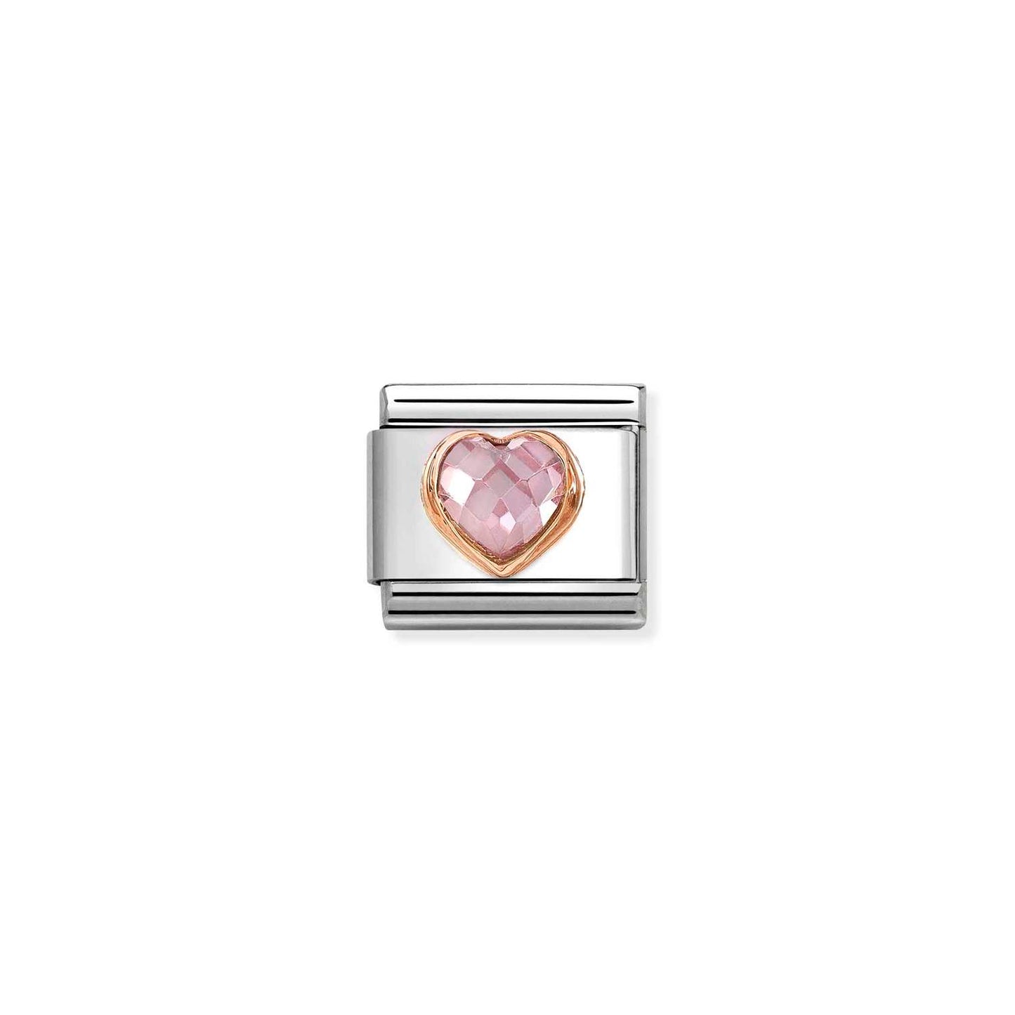 Nomination Classic Link Pink CZ Heart