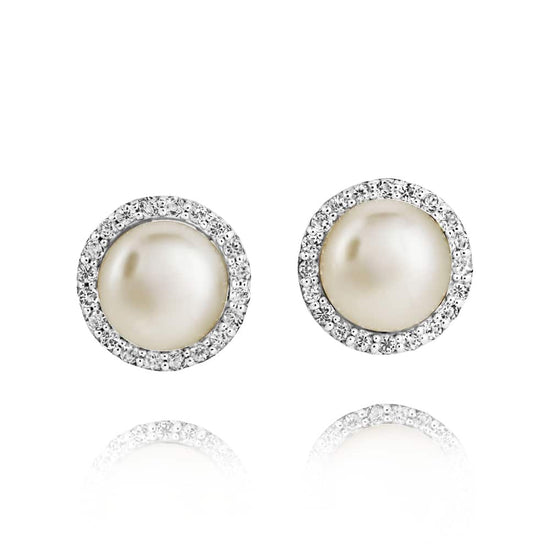Jersey Pearls Amberley Cluster Pearl Earrings