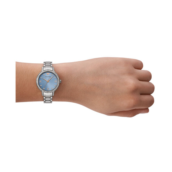 
                      
                        Emporio Armani Women's Blue Dial Cleo Watch
                      
                    