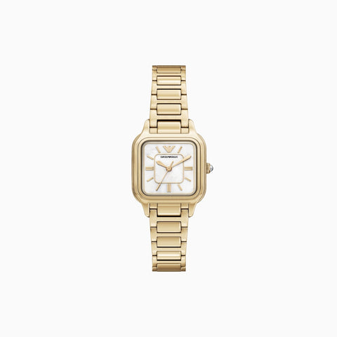 Emporio Armani Gold Square Watch
