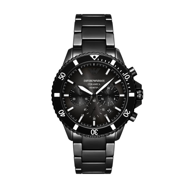 EMPORIO ARMANI World Explorer Black Men's Watch AR70010