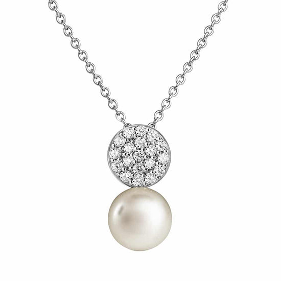 Jersey Pearls Amberley Large Disc Pearl Pendant