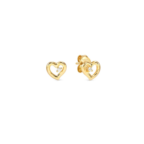 Nomination Dream Beats Gold Earrings Heart