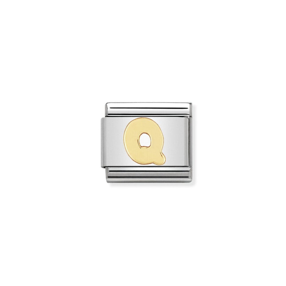 Nomination Classic Link with Letter 'Q' in Yellow Gold Tone 030101/17