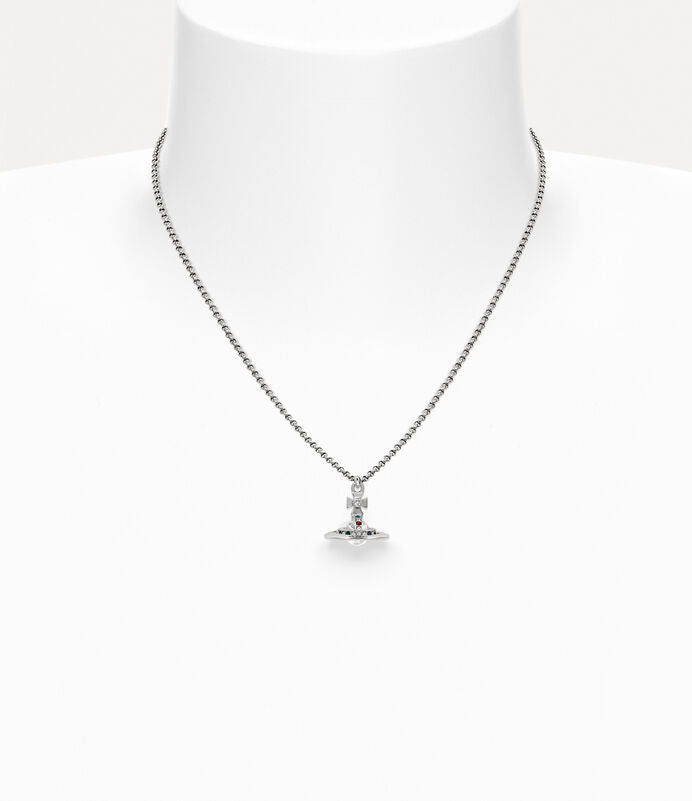 
                      
                        Vivienne Westwood New Petite Orb Pendant Necklace Platinum Tone
                      
                    