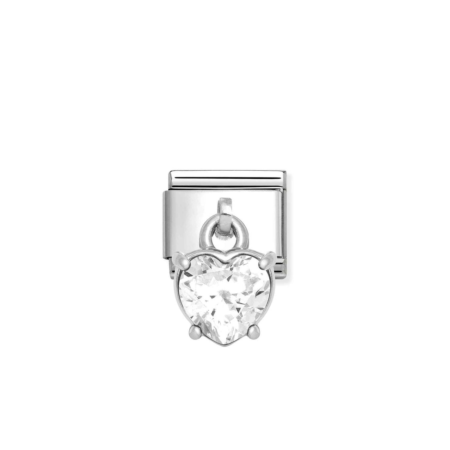 Nomination Classic Link Heart Cut CZ