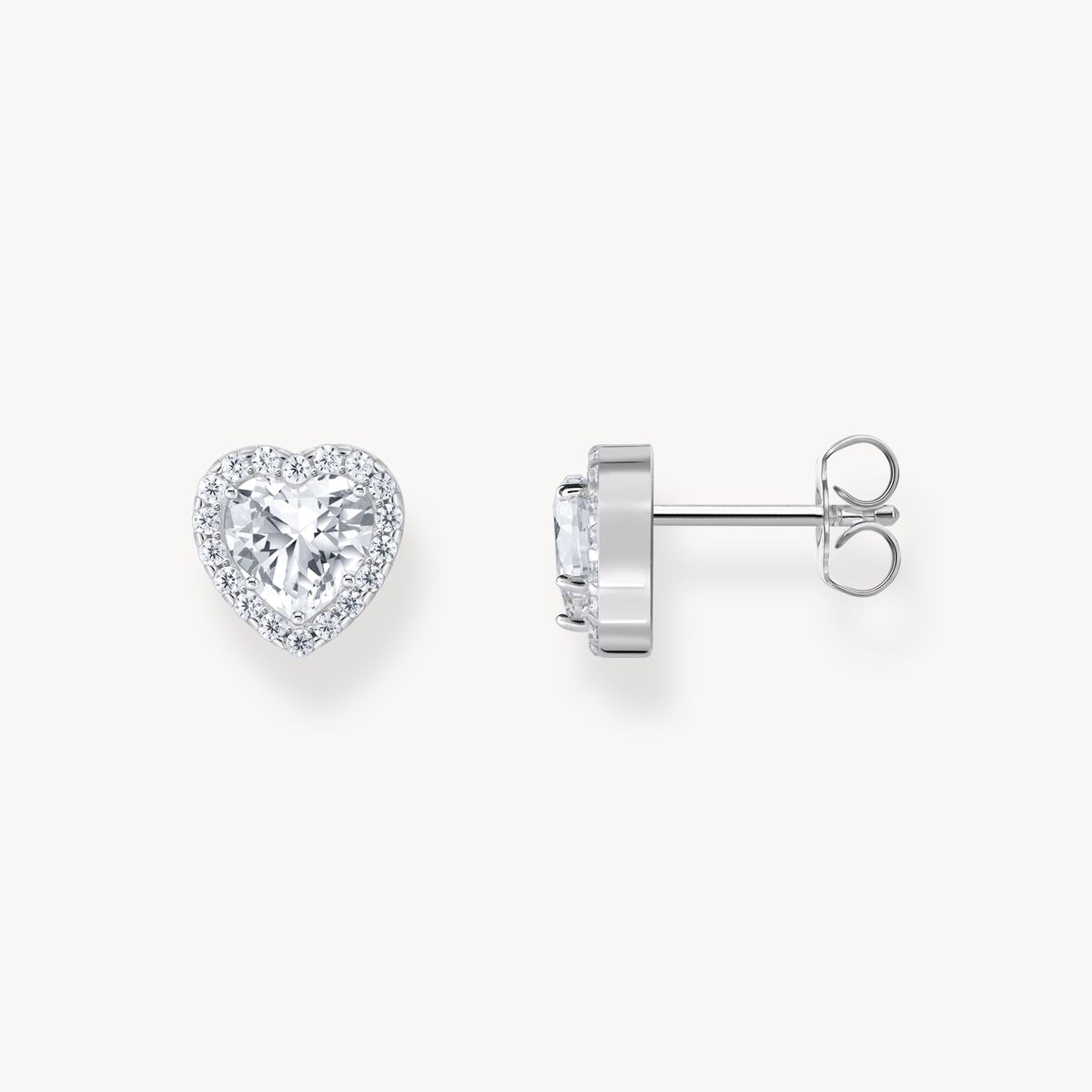Thomas Sabo Heart with Halo Stud Earrings