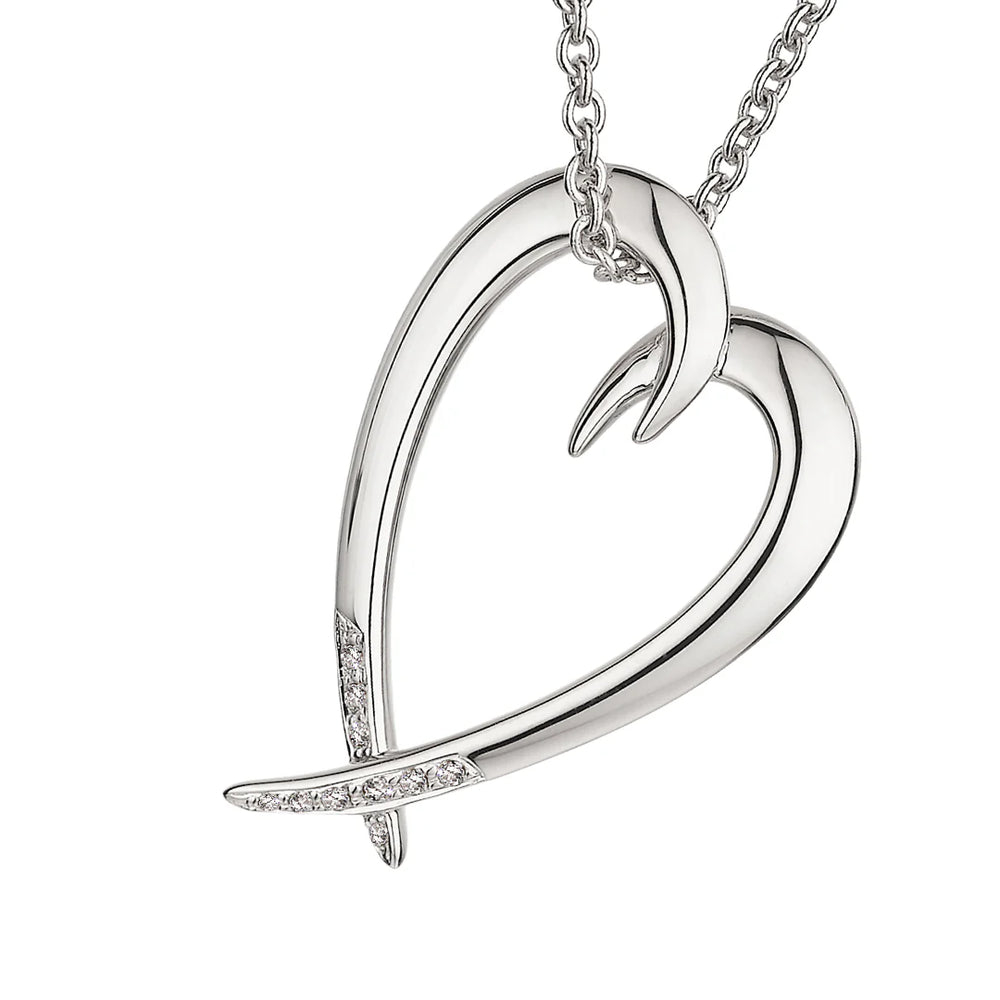 
                      
                        Shaun Leane Hook Heart Pendant - Silver & Diamond
                      
                    